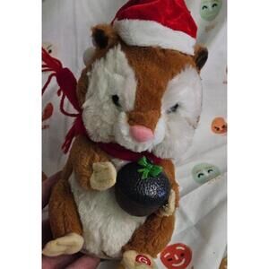 Gemmy Wobbling Chipmunk Singing Nuttin For Christmas Squirrel Animated Plush D